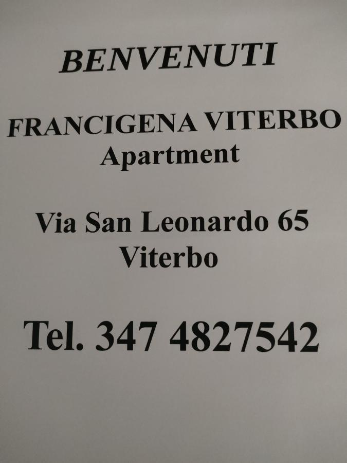 Francigena Viterbo Apartment Con Parcheggio Gratuito A Soli 2 Minuti Ngoại thất bức ảnh